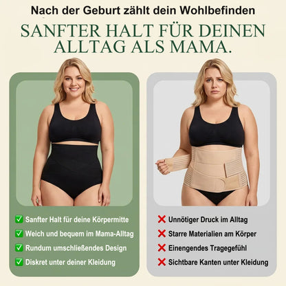 Vergleich: Lindea Postpartum-Slip und klassischer Bauchgurt